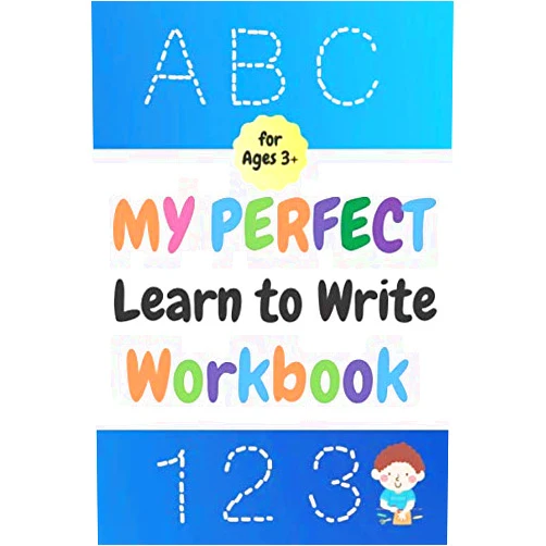 By Tracing Book vol12 Publishing (Author) My Perfect Learn to Write Workbook: Practice for Kids with Pen Control,Tracing Letters,Numbers,Shapes with coloring activity, 6x9 Inches, 63 Pages, Glossy Finish Cover.