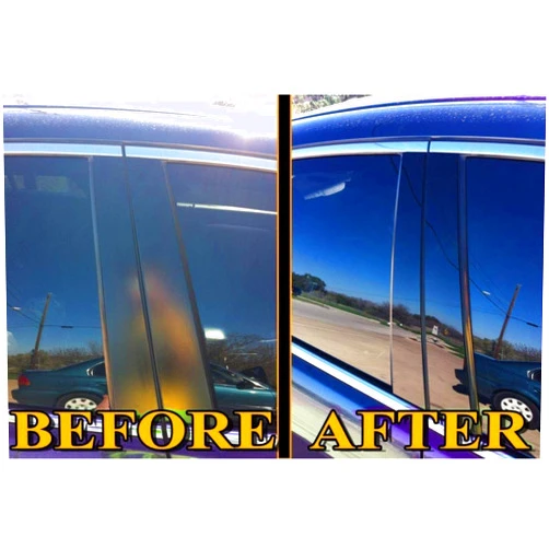 AUTOCARIMAGE Glossy Piano Black Pillar Posts (B Pillars) Covers for Ford Explorer 11 12 13 14 15 16 17 18 19-6 Pieces with keypad Cutout