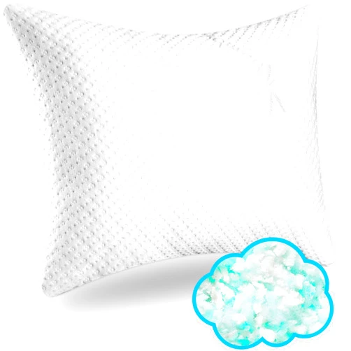 Xtreme Comforts Memory Foam Pillows Made in The USA - Standard Size, Slim Cooling Pillow for Sleeping on Side, Back & Stomach - Firm and Soft Bed Pillows