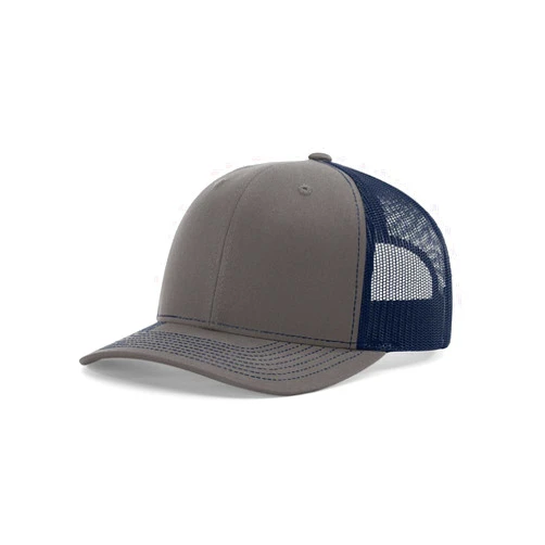 R RICHARDSON RICHARDSON Charcoal/Navy 112 Mesh Back Trucker Cap Snapback Hat w/THP No Sweat Headliner