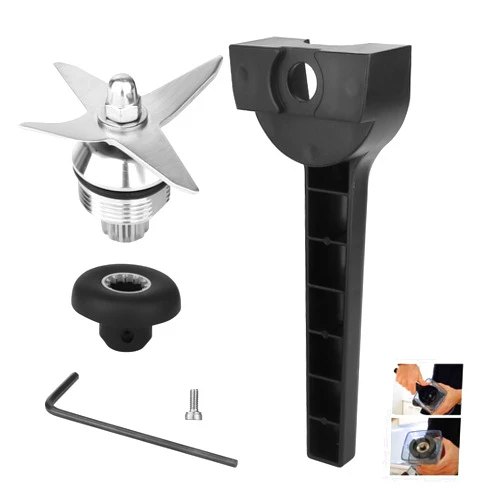 Sacumea For Vitamix Blender Replacement Blade Parts with Wrench and Drive Socket Removal Tool Kit, 5000 5200 Pro500 5500 Blender Wet Blade Replacement, Fit for 64oz 48oz 32oz Classic Container - 2 YR Warranty