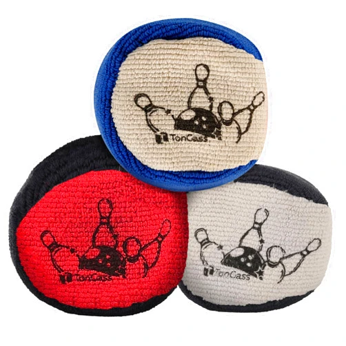 TonGass Microfiber Ultra Dry Bowling Grip Ball, Microfiber Bowling Grip Bags, Bowlings Powder Bag for Hands Use - Multicolor