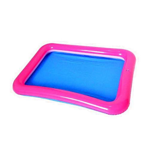 Topwon Inflatable Sand for Kids/Sand Tray/Sand Molds/Inflatable Sand/Portable Sand Tray /Sand Tray Lid (23.6×17.7Inch, Random Color)
