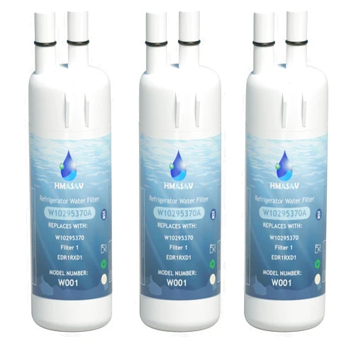 HMASAV W10295370A Water Filter Replacement, Compatible with Whirlpool EDR1RXD1, Everydrop Filter 1, EDR1RXD1B, W10295370, WHR1RXD1, KAD1RXD1, P4RFKB2, P8RFWB2L, 46-9930, 46-9081 3PACK