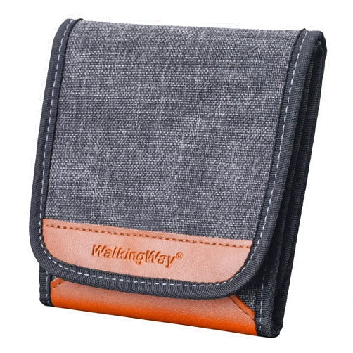 Walking Way Lens Filter Pouch 3 Pocket Lens Filter Case Photography Filter Carry Case Camera Lens Filter Holder Bag for Round Filter Up to 82mm and P Square Filter