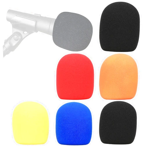 YOUSHARES SM58 Microphone Foam Windscreen - Mic Wind Cover Pop Filter , Professional Customized for SM58 Mic (5 PCS Colorful）
