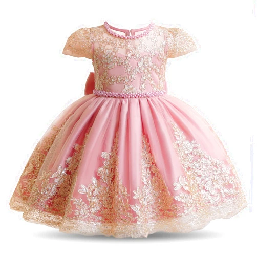 HNXDYY Baby Girl Tutu Dress Princess Lace Embroidery Wedding Party Gown