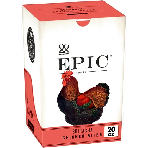 EPIC Chicken Sriracha Bites, Keto Friendly, 8 Bags