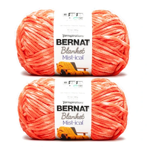 Bernat Blanket Mist-ical Cactus Flower 2 Pack of 300g Yarn