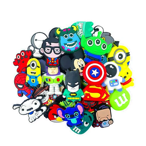 TZZMZC 36 PCS PVC Shoe Charms for Boys，Anime Charms for Kids，Shoe Decoration Charms Unisex
