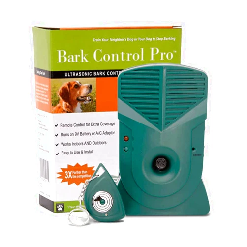 Good Life, Inc. Bark Control Pro | Stops Barking up to 150 ft. | Humanely Stop Barking Dogs | Automatic Bark Detection | Includes Remote Control, Rain Jacket & 5-ft. Adapter