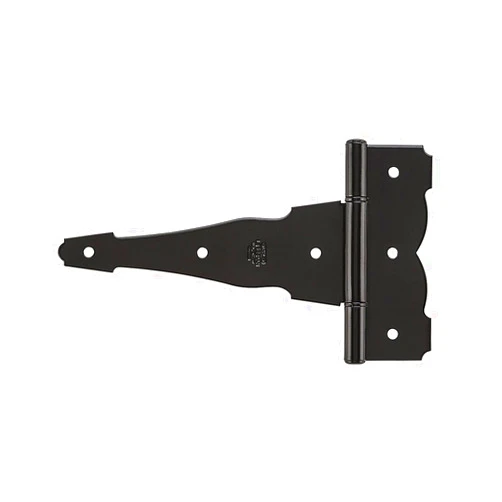 National Hardware N109-037 6 Pack 8in. SPB841 Ornamental/Reversible T Hinge, Black