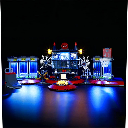 GEAMENT LED Light Kit Compatible with Lego Attack on The Spider Lair - Lighting Set for Spider-Man 76175 Building Model (Model Set Not Included)