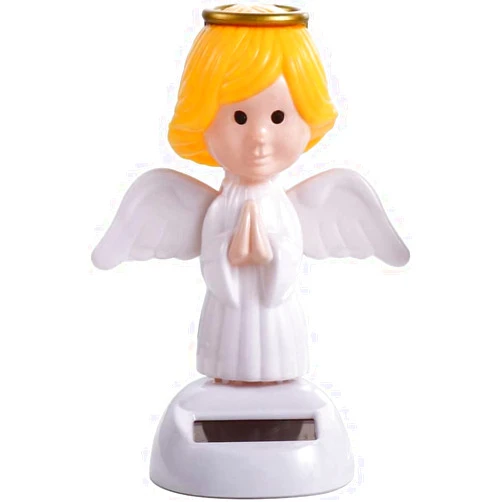 Sluswallow 1Pc Solar Powered Dancing Toys,Angel Solar Dancing Figures,Solar Powered Shaking Hand Doll Toys,for Car Decoration Window Car Dashboard Automotive Interior Accessorie Solar Power Kits Toys and Games