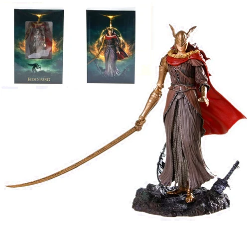 REOZIGN Malenia Figure, 24cm / 9.4inch Malenia PVC Figure Statue Anime Cartoon Sculpture for Game Fans