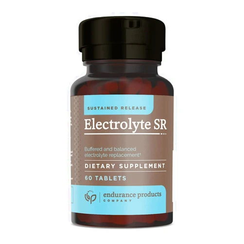 Endurance Products Electrolyte SR - Sustained Release Electrolyte for Optimal Hydration - 60 Tablets - Zero Sugar & Calories, Non-GMO, Vegan, Gluten Free - Muscle Recovery, Energy