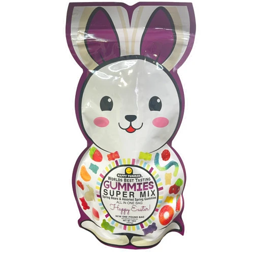 Happy Yummies Worlds Best Tasting Gourmet Gummies Spring Bears Super Easter Mix 16oz