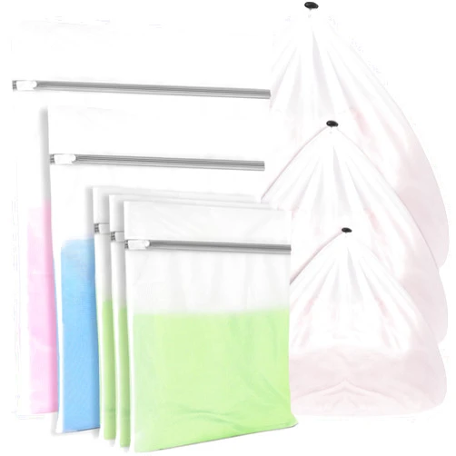 Britier 9 Pack Laundry Bag, Multi-size Mesh Laundry Bags for Delicates, Extra Large Heavy Duty Laundry Bag for Quilt and Travel, Lingerie Bags with Sturdy Double Lock Zipper for Washing Sock, Sweaters