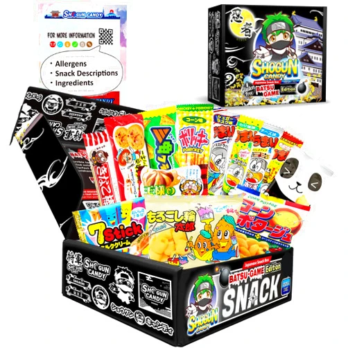 SHOGUN CANDY, Japanese Snacks and Japanese Candy, Popin Cookin Japanese Snack Box, Kawaii Anime Box, (NINJA(Gluten free))
