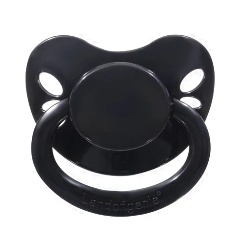 Landofgenie Adult Size Large Shield Pacifiers Butterfly Shaped Cutie Pacifier Black