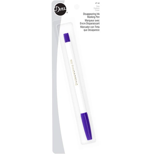 Dritz 677-60 Disappearing Ink Marking Pen, Purple, 8.75 x 2.88 x 0.63