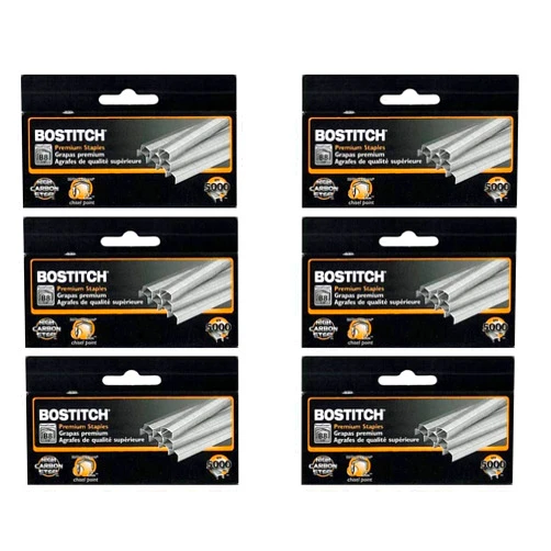 Bostitch Value Pack of 6 Boxes Stanley Bostitch B8 Powercrown Premium 1/4