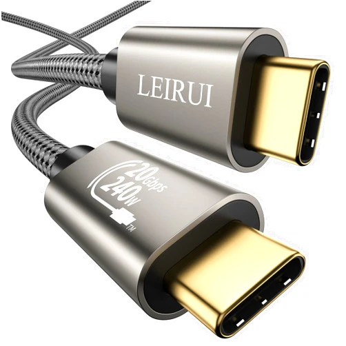 LEIRUI 20Gbps USB C to USB C Cable USB C 3.2 Gen2X2 Cable High Speed Data Transfer 4K USB C to USB C Video Monitor Cable 240W Fast Charging for MacBook Pro, Dell, Galaxy