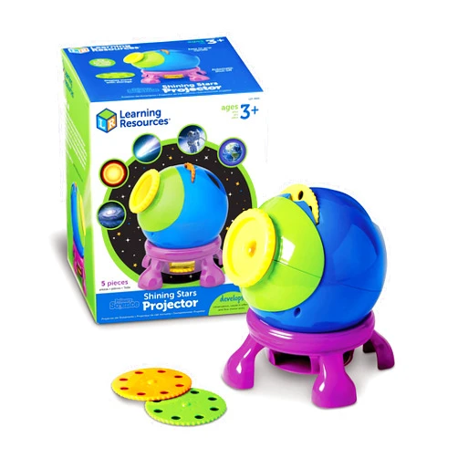 Learning Resources Shining Stars Projector - Space and Planets Exploration for Kids, Astronomy Toys, Toddlers Stargazing Toy, Glow in the Dark Stars, Galaxy and Astronaut Night Lights Observation