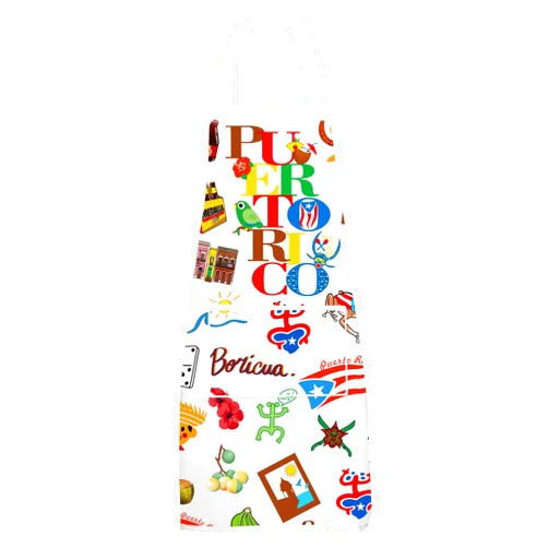 G2TUP Puerto Rico Cooking Apron Puerto Rico Souvenirs Apron Puerto Rico Flag Apron Puerto Rico Coqui Gifts Latina Gifts