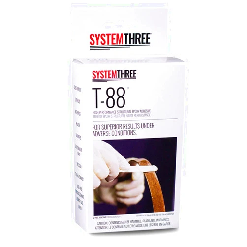SYSTEMTHREE System Three T-88 Epoxy Adhesive, 0.5 Pt Bottle, Amber