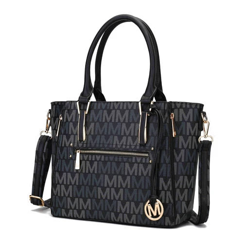 MKF Collection Shoulder Bag for Women Vegan Leather Top Handle Pocketbook Tote Bag Satchel Handbag Purse by Mia K