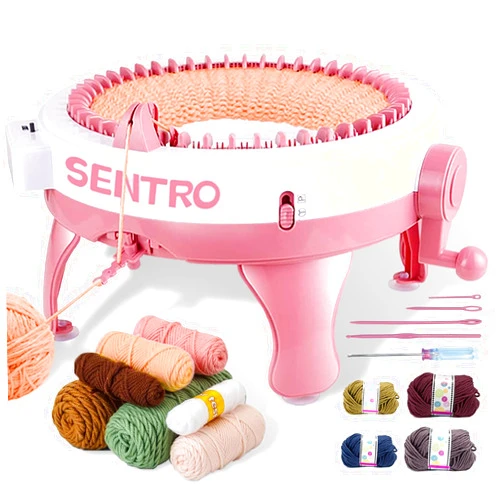 FYGAIN SENTRO Knitting Machine, 48 Needles Knitting Machine with Row Counter, Crochet Knitting Machines