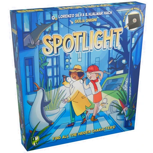 Horrible Guild Spotlight - Family Board Game, Find Hidden Pictures with Your Magic Flashlight, Co-Op & Competitive, Ages 6+, 1-5 Players, 15 Min