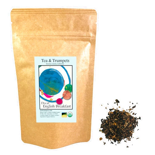 Tea & Trumpets USDA Organic Decaffeinated English Breakfast Loose Leaf Tea - 4 oz