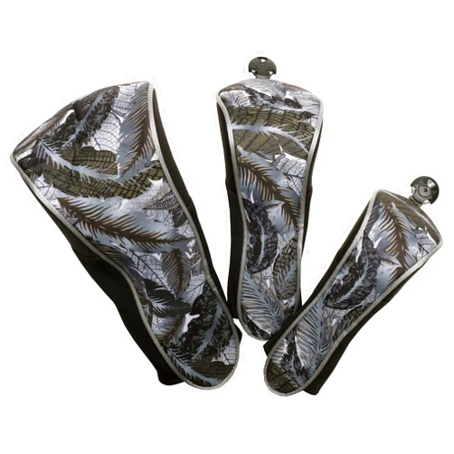 Glove It Golf Club Covers for Women, Set of 3 Numbered Ladies Golf Head Covers for Hybrid, Wood & Driver Clubs, Extra Protection, Shaded Leaf, one Size (CC268)