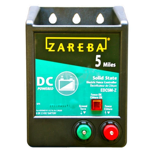 Zareba EDC5M-Z 5-Mile Battery Operated Solid State Electric Fence Charger