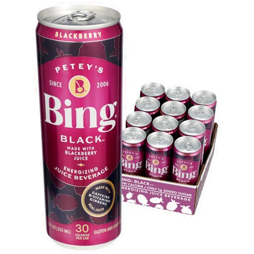 Bing Beverage Company Bing Black, 12 Fl Oz (Pack of 12)