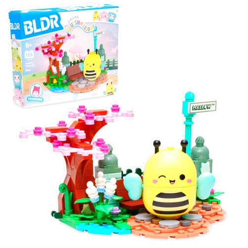 BLDR Squishmallows Sunny’s Park Life Building Set - Sunny The Bee Buildable Figure - Squishmallows Fans 8+, 0043