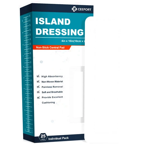 Ceeport Island Dressing Bordered Gauze 4