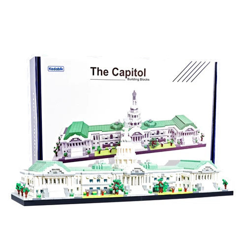 Kadablk Big Architecture US Capitol Model Construction,Mini DIY STEM Assembly Toys, Landmark Model,3630 PCS for Adults and Kids Skyscraper Building Block Set,Micro Blocks Set