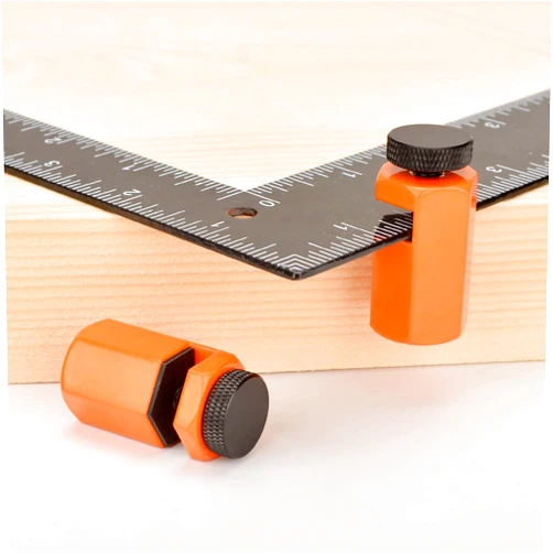 iGuerburn 2Pcs Stair Gauges for Framing Square, Stair Gauge Knobs for Layout Attachment Framing Jigs - Orange