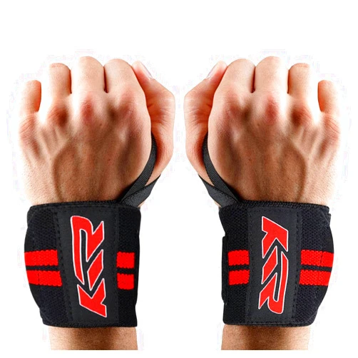 KTR Wrist Wraps Weightlifting Men Women Gym Wrist Band Support for Deadlifting, Pushups, Strength Training 12-18 Thumb Loop Stabilization