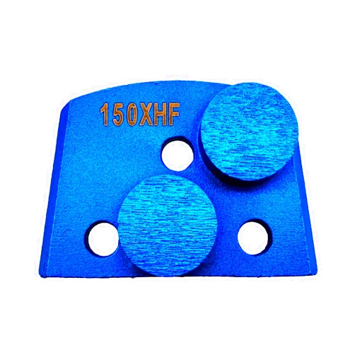 Globaldragon 9 Pcs Pro Lavina Diamond Grinding Shoes Extra Soft Bond Extra Hard Floor (Grit Optional), Lavina Floor (150 Grit - 2 Round Button Segment XS Bond Extra Hard Floor) Metallic Blue (MG11)