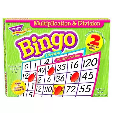 TREND enterprises,Inc. Multiplication & Division Bingo Game