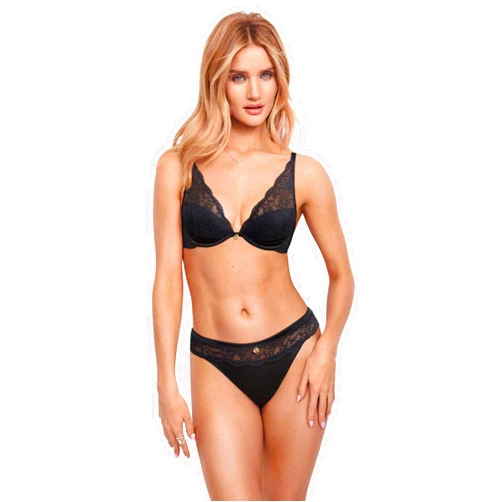 Marks & Spencer Women's Rosie Silk & Lace Padded Plunge Beau Bra