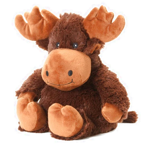 Warmies Microwavable & Weighted Stuffed Animals, Moose - Heated Stuffed Animal Plushie for Warmth & Comfort - Cute Soft Plush Toys for Adults & Children (Boys, Girls, Babies & Toddlers)