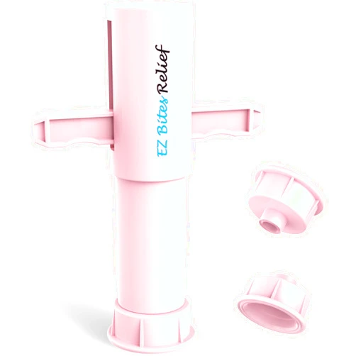 Memine EZ Bites Relief Suction Tool, Vacuum Venom Extractor, Itch Relief for Bee Sting, Remover for Saliva/Venom Left by Bites, Naturally Reduce Itch & Swell, Kid Friendly, Pink/1 Pack