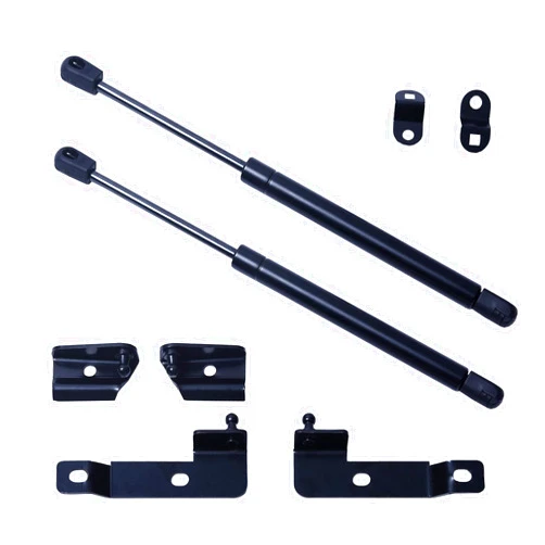 FEXON Pair of Front Bonnet Hood Shock Rod Kit Gas Charged Shock Dampers Spring Struts Bar Compatible with Nissan Navara Frontier D40 Pathfinder Xterra 2004-2018