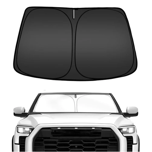 ARISMOTOR Windshield Sun Shade for Toyota Tundra (Limited, SR5, Platinum, TRD Pro) 2022-2025, Custom Fit Foldable Front Window Sunshade Sun Visor Protector, Block UV Rays Keep Your Car Cooler