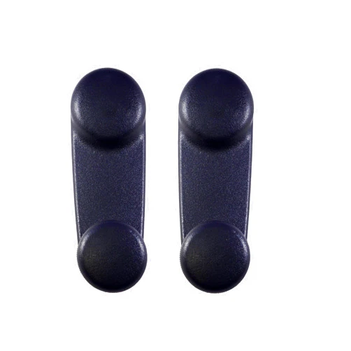 PT Auto Warehouse CH-1833G-P - Inside Interior Inner Window Crank Handle, Gray - Left/Right Pair